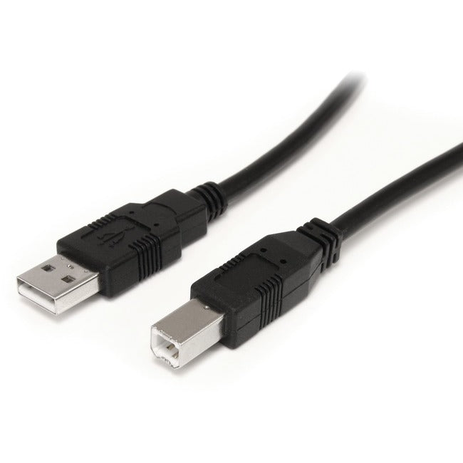 StarTech.com 9 m / 30 ft Active USB A to B Cable - M/M - Black USB 2.0 A to B Cord - Printer Cable - Extension USB Cable (USB2HAB30AC) - GreatEagleInc