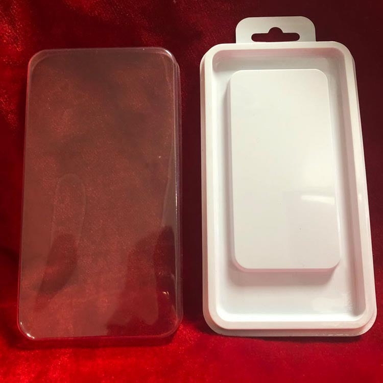 Simple Pone Case Trahnsparent Package Suitable for Apple Samsung Huawei and Other Phone Case Pvc Packaging Box White