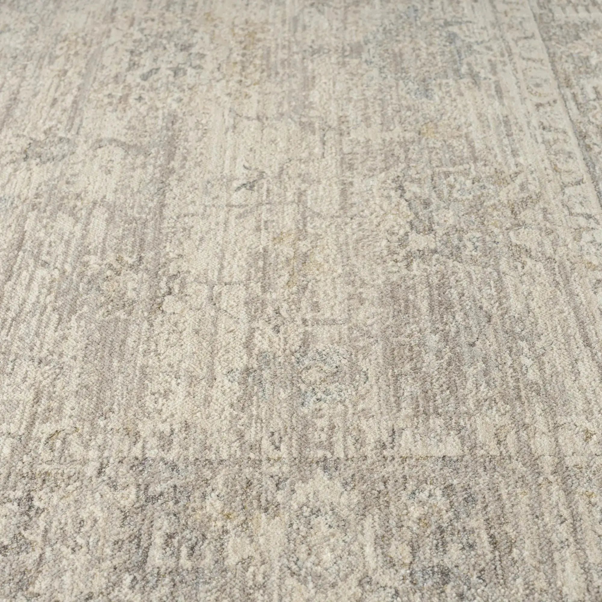 8' Beige And Blue Abstract Runner Rug Homeroots Home Decor