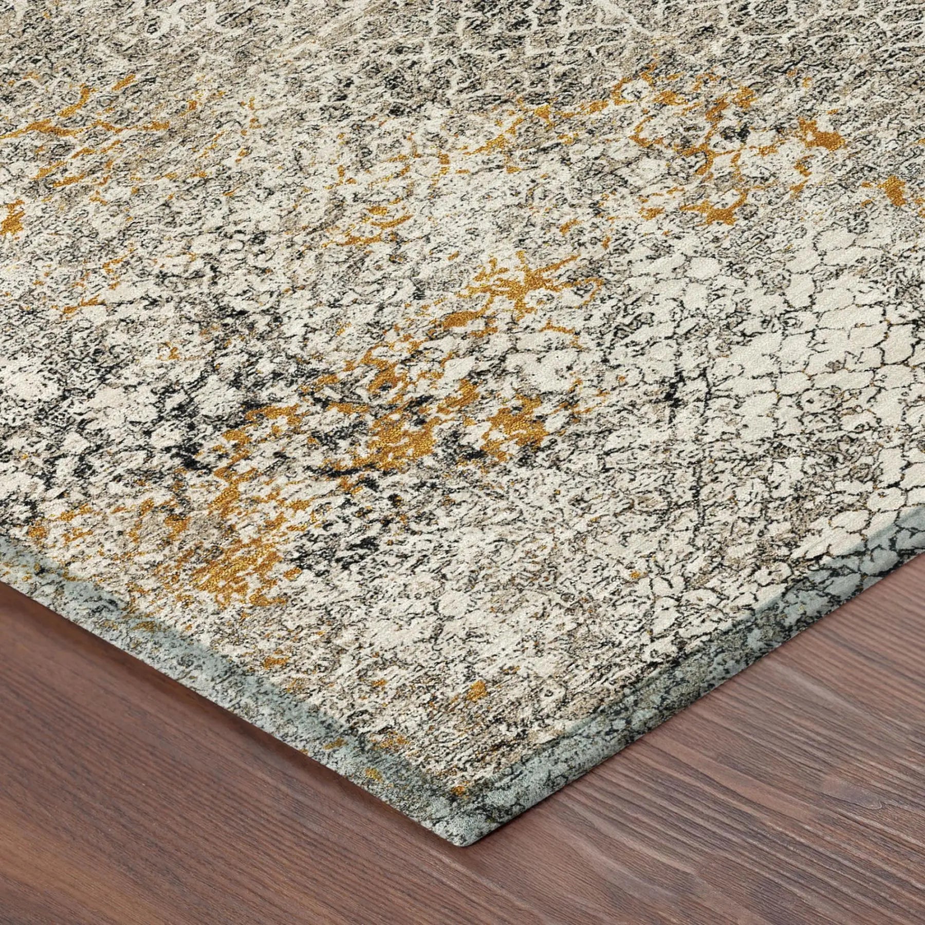 8' Beige And Brown Round Abstract Washable Indoor Outdoor Area Rug Homeroots Outdoor
