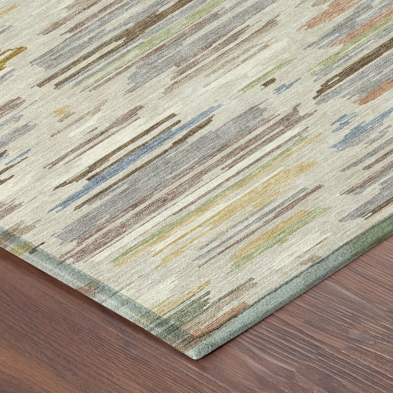 8' Beige And Ivory Round Southwestern Washable Indoor Outdoor Area Rug Homeroots Outdoor