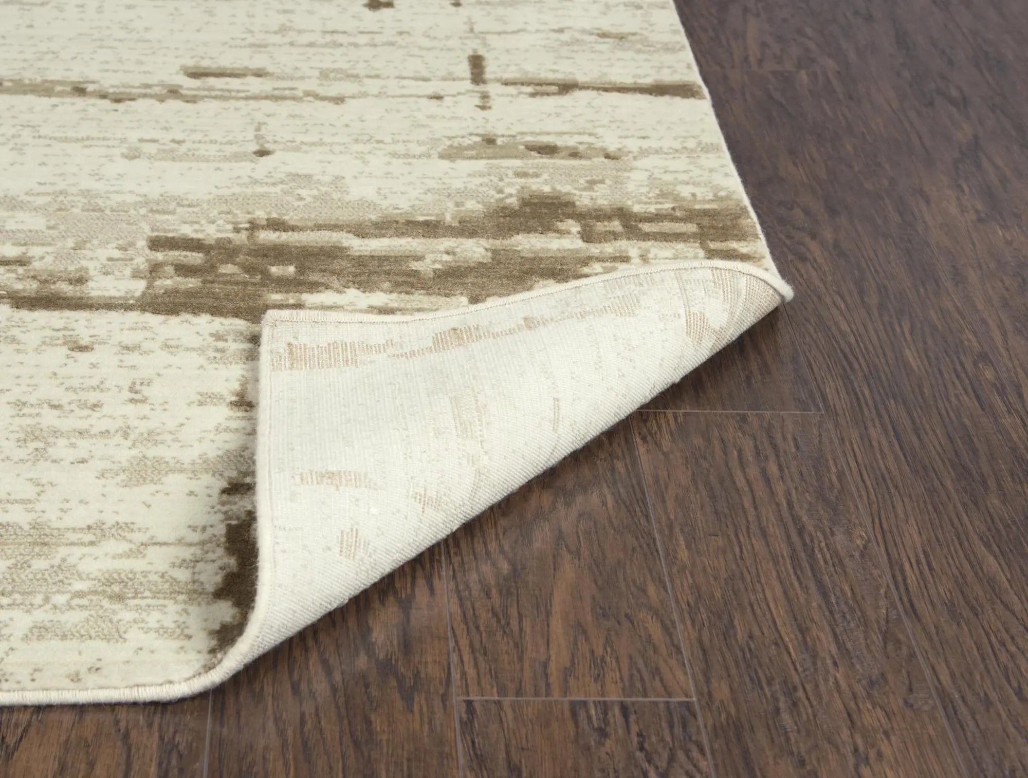 8' Beige Ivory And Tan New Zealand Lambs Wool Abstract Hand Carved Handmade Area Rug Homeroots Home Decor