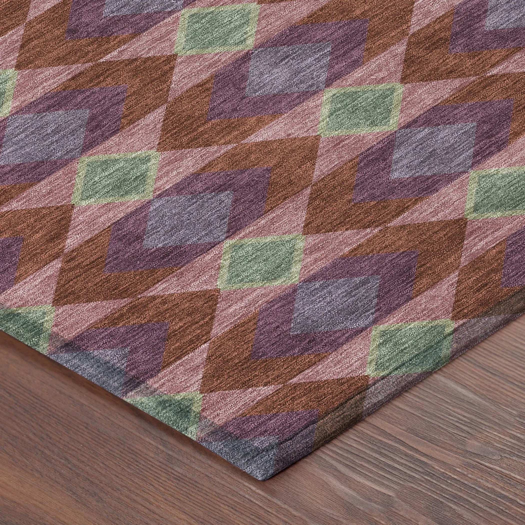 8' Burgundy And Pewter Round Geometric Washable Indoor Outdoor Area Rug Homeroots Outdoor