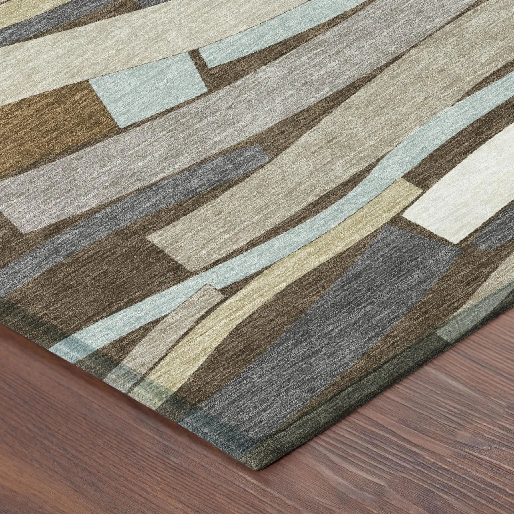 8' Chocolate And Brown Round Striped Washable Indoor Outdoor Area Rug Homeroots Outdoor
