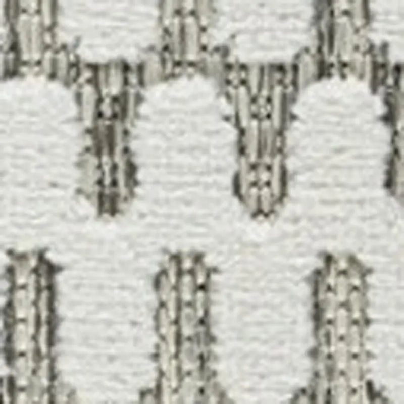 8' Cream and Beige Geometric Distressed Indoor Outdoor Runner Rug Homeroots Outdoor