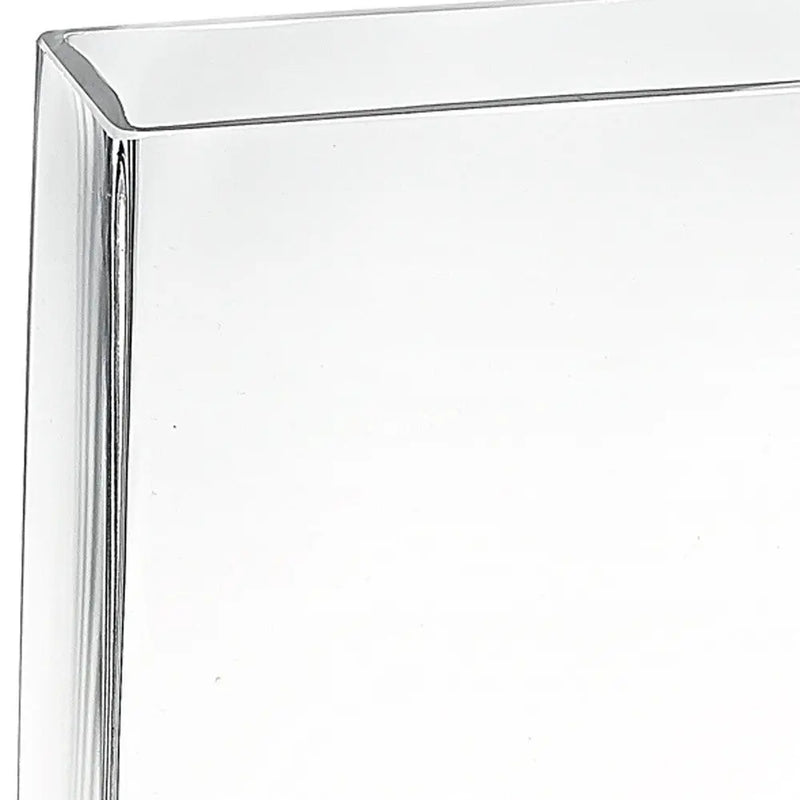 8" Crystal Glass Clear Rectangle Table Vase Homeroots Home Decor