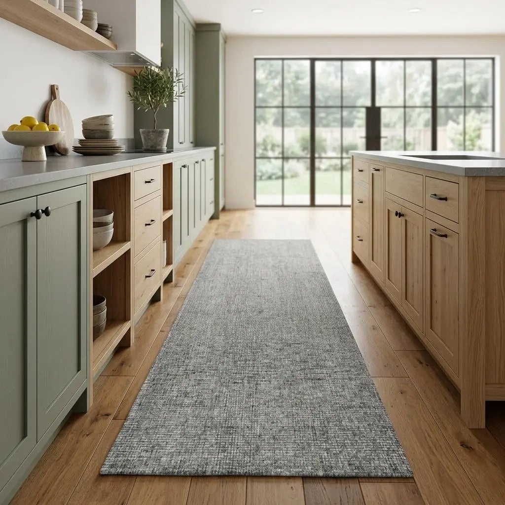 8' Dark Gray And Beige Wool Hand Tufted Area Rug Homeroots Home Decor
