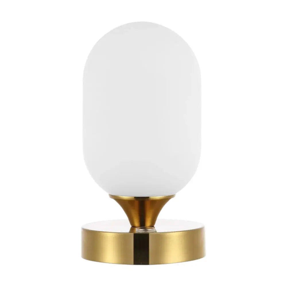 8" Gold Novelty USB Table Lamp Homeroots Lighting