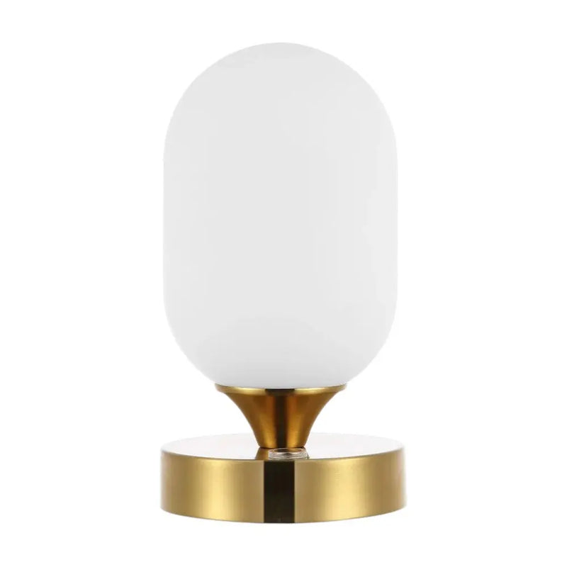 8" Gold Novelty USB Table Lamp Homeroots Lighting