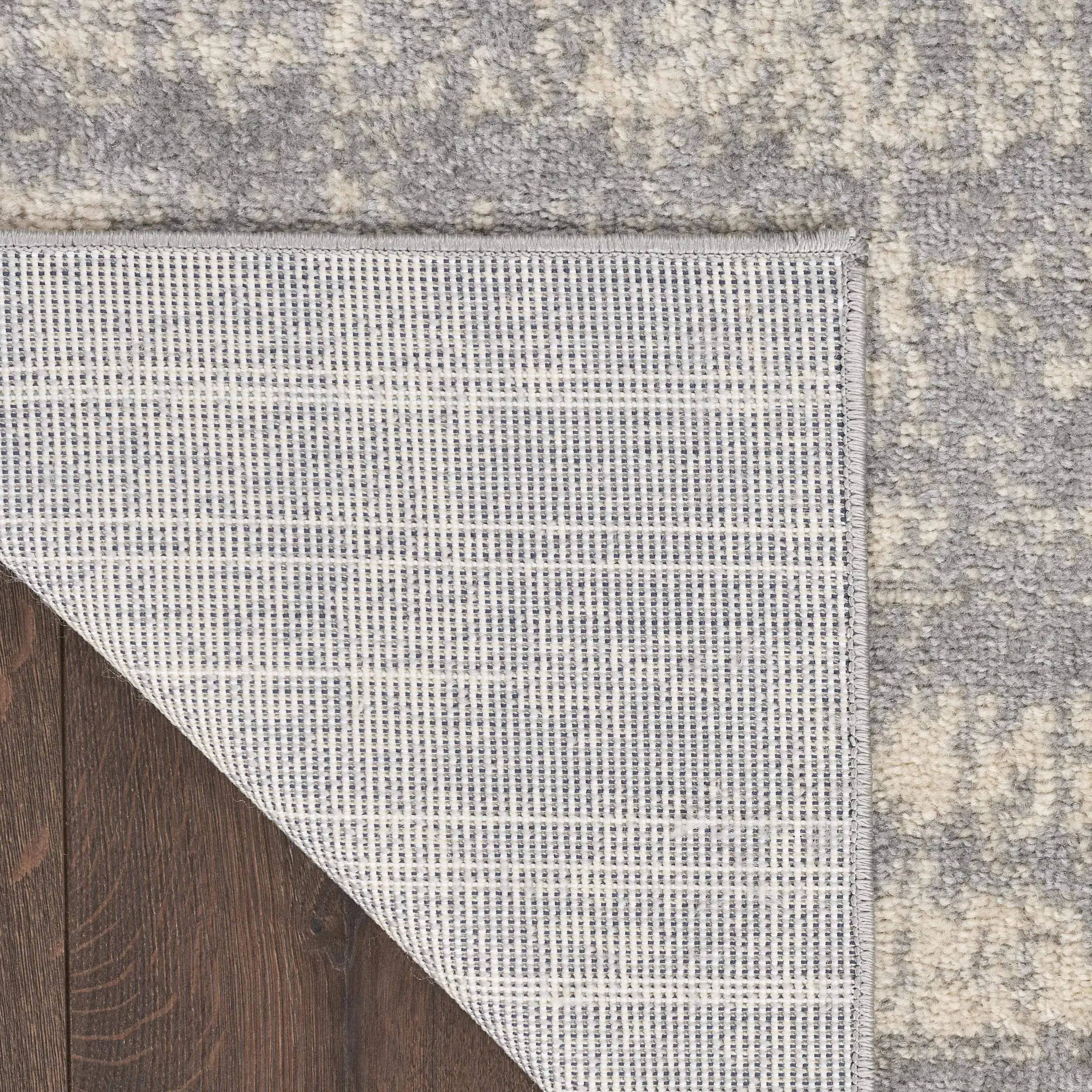8' Gray And Beige Abstract Indoor Outdoor Runner Rug Homeroots Outdoor