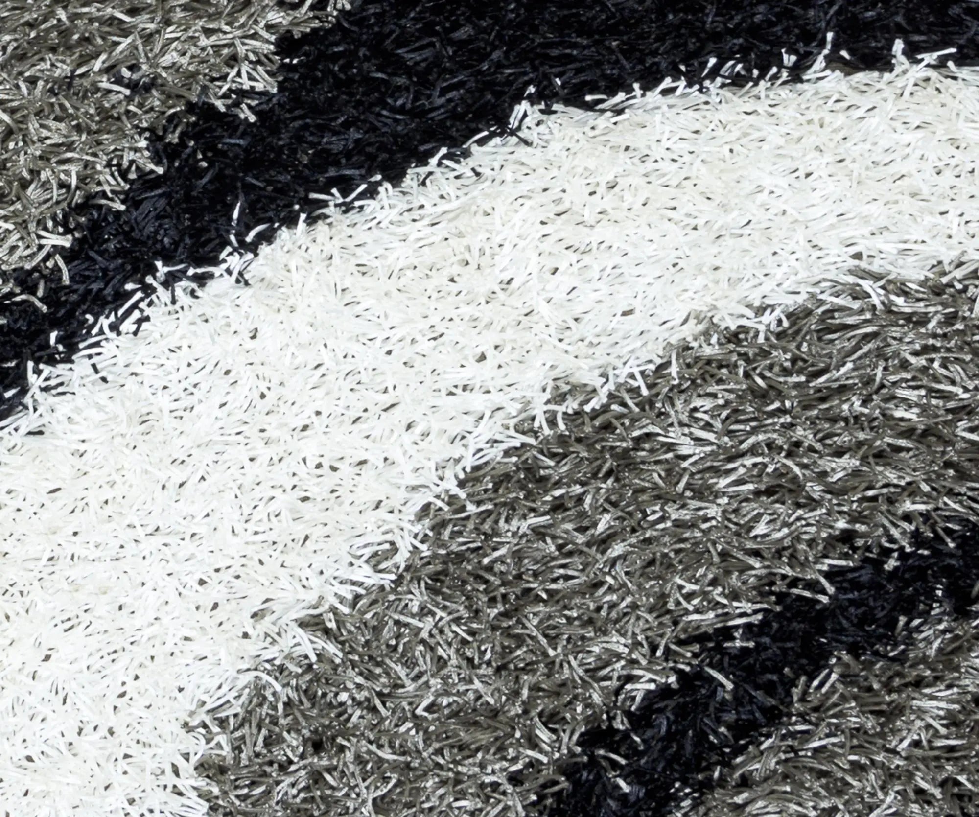8' Gray And Black Abstract Shag Hand Tufted Round Rug Homeroots Home Decor