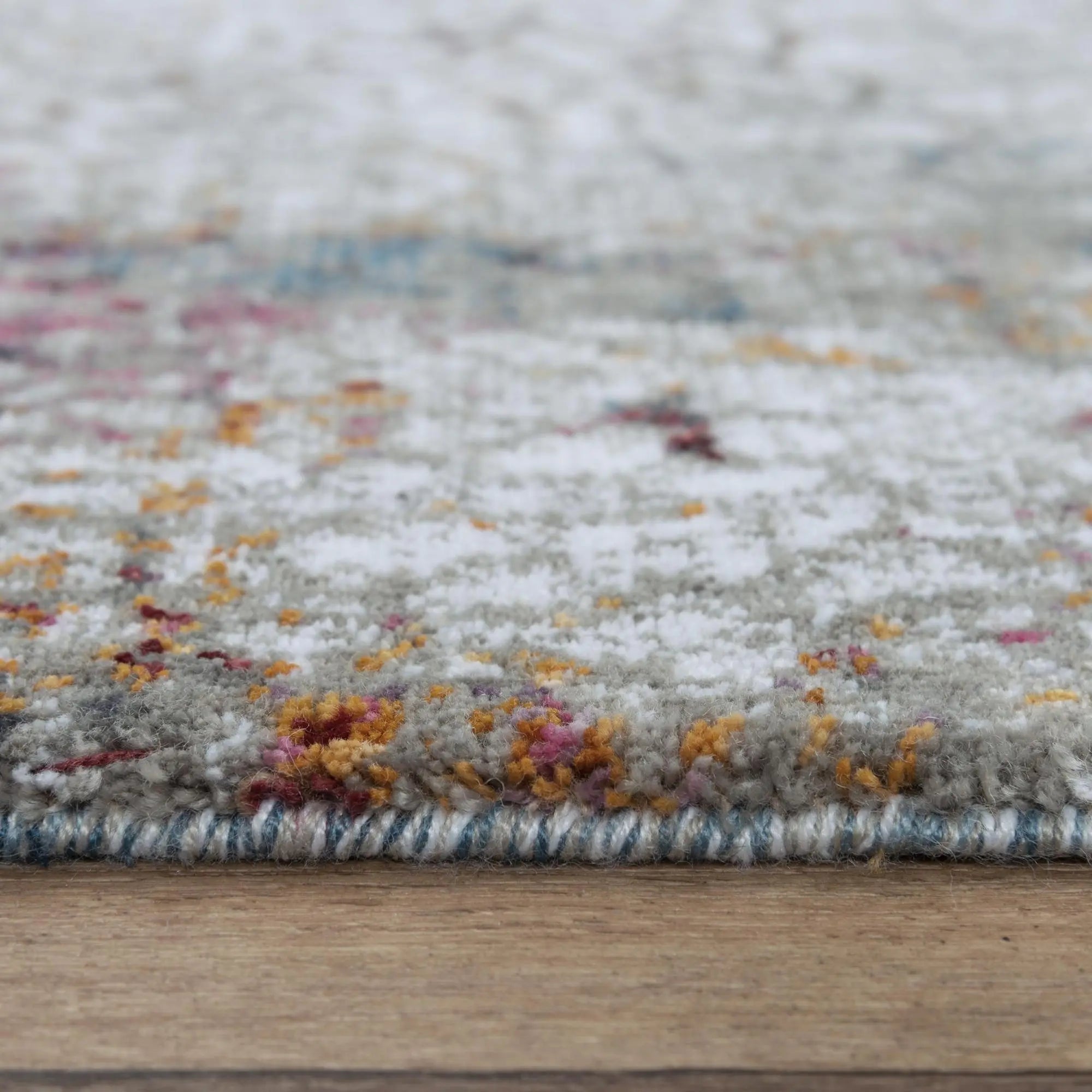 8' Gray And Blue Abstract Hand Carved Handmade Area Rug Homeroots Home Decor