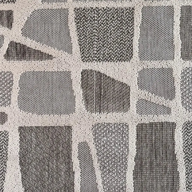 8' Gray And Cream Abstract Area Rug Homeroots Home Decor