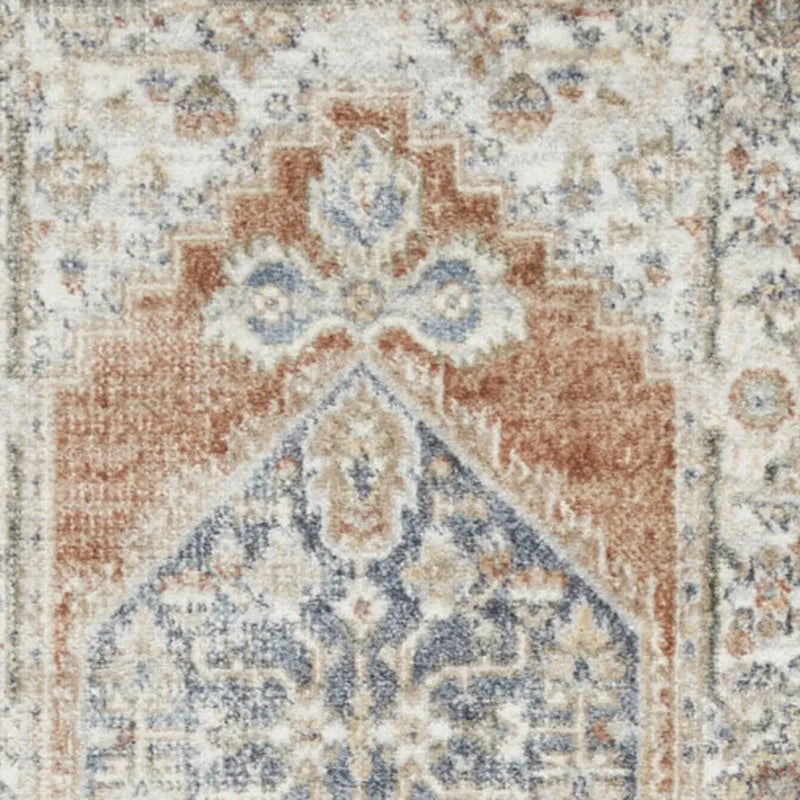 8' Gray And Ivory Oriental Distressed Washable Runner Rug Homeroots Home Decor