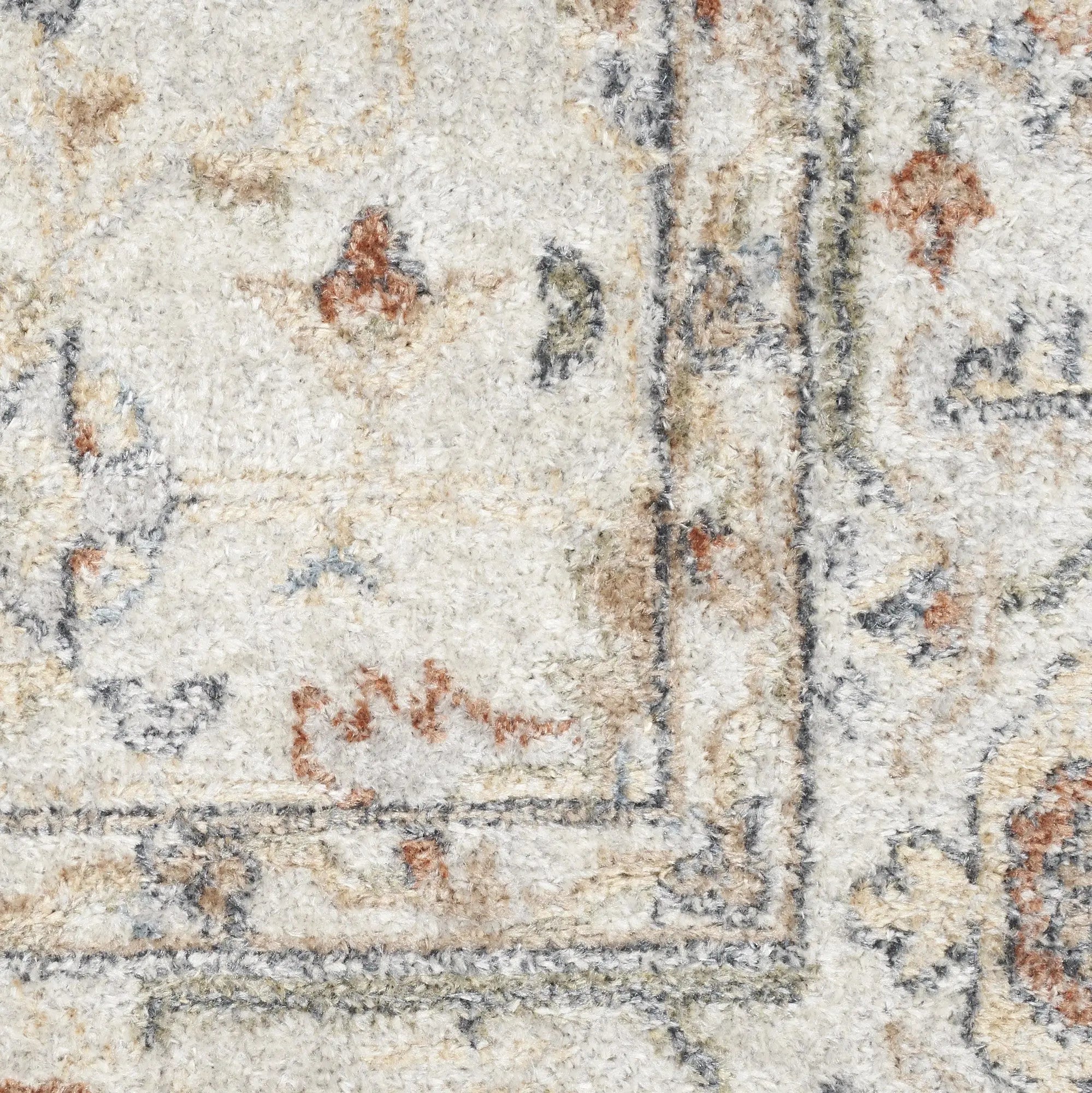 8' Gray And Ivory Oriental Distressed Washable Runner Rug Homeroots Home Decor