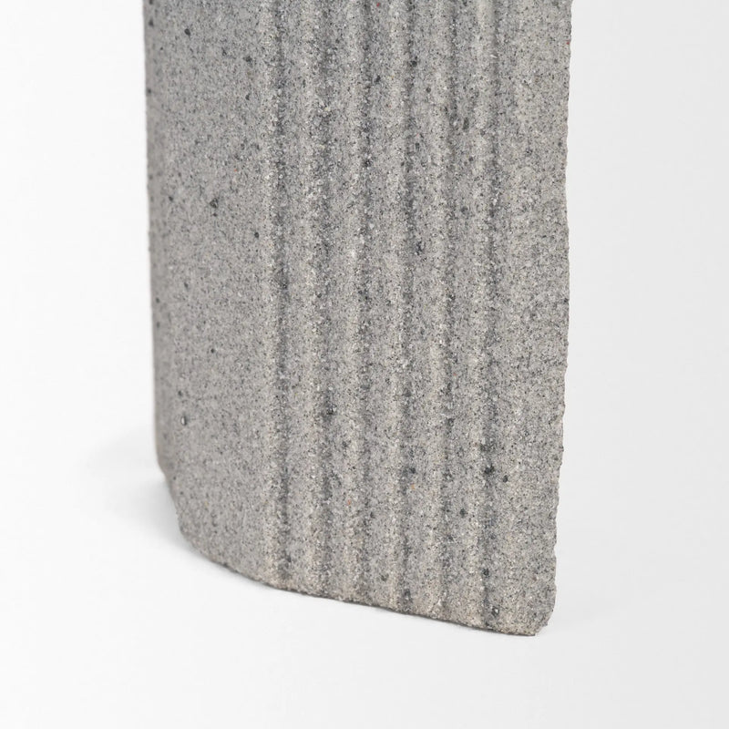 8" Gray Resin Tabletop Sculpture Homeroots Home Decor