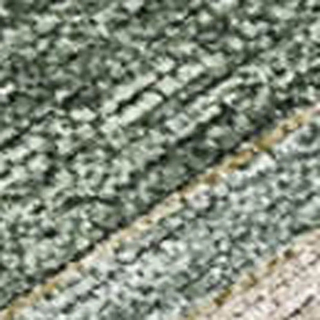 8' Green And Fern Green Round Geometric Washable Indoor Outdoor Area Rug Homeroots Outdoor