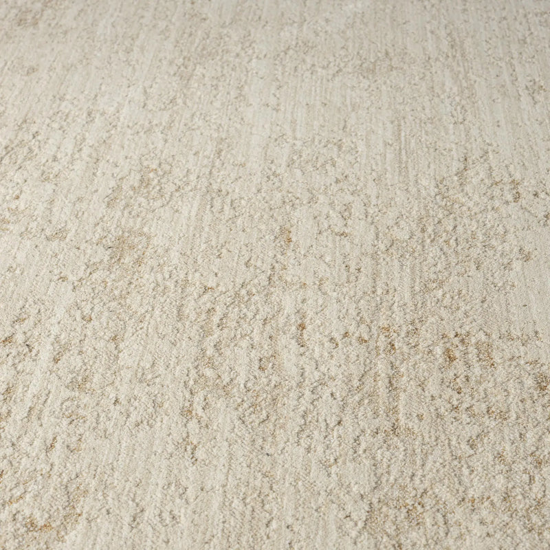 8' Ivory And Beige Abstract Runner Rug Homeroots Home Decor