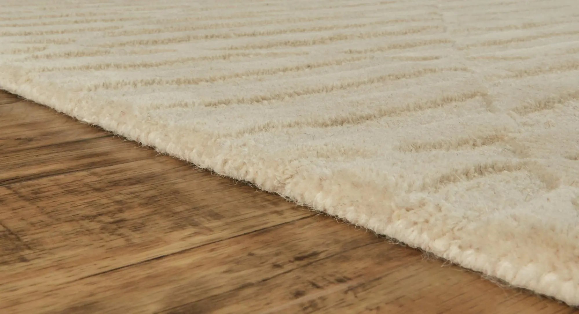 8' Ivory And Beige Wool Hand Tufted Area Rug Homeroots Home Decor