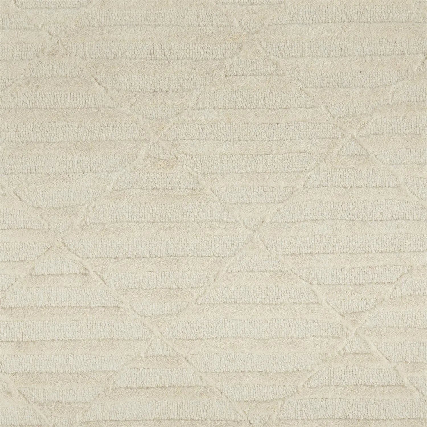 8' Ivory And Beige Wool Hand Tufted Area Rug Homeroots Home Decor