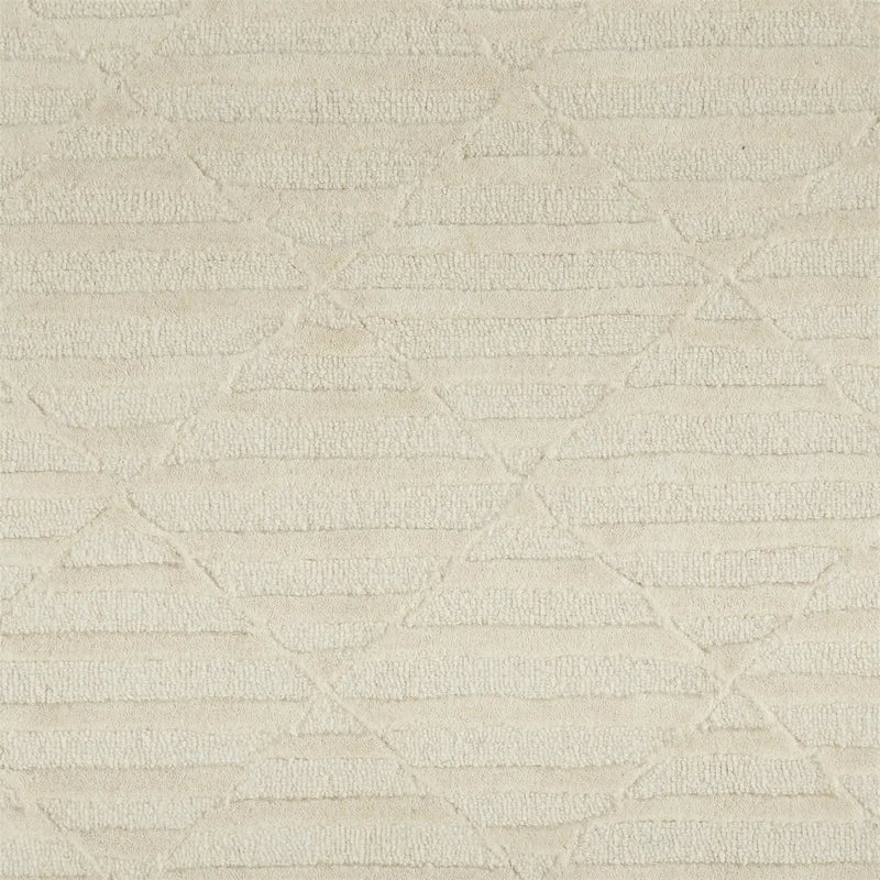 8' Ivory And Beige Wool Hand Tufted Area Rug Homeroots Home Decor