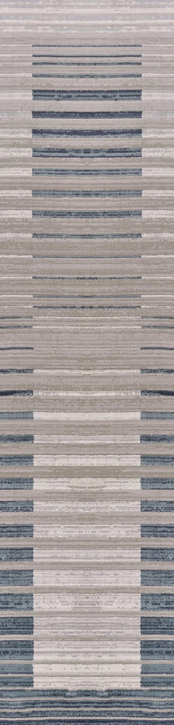 8' Ivory And Blue Abstract Runner Rug Homeroots Home Decor
