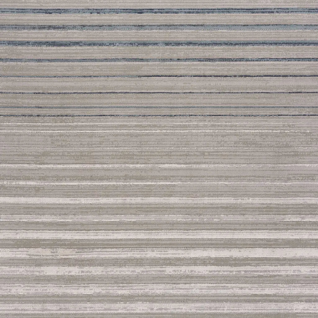 8' Ivory And Blue Abstract Runner Rug Homeroots Home Decor