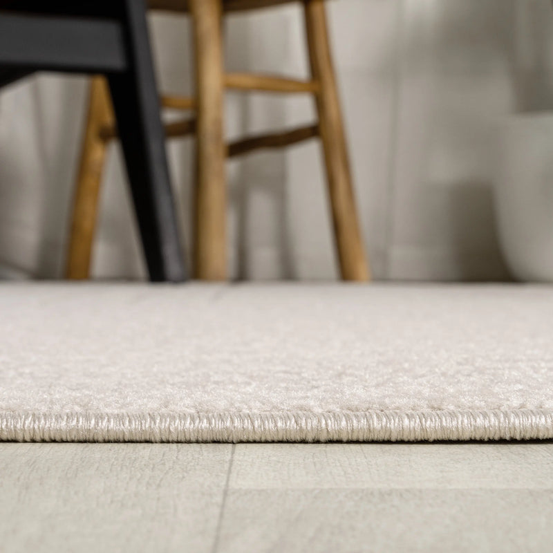 8' Ivory And Cream Round Striped Indoor Outdoor Area Rug Homeroots Outdoor
