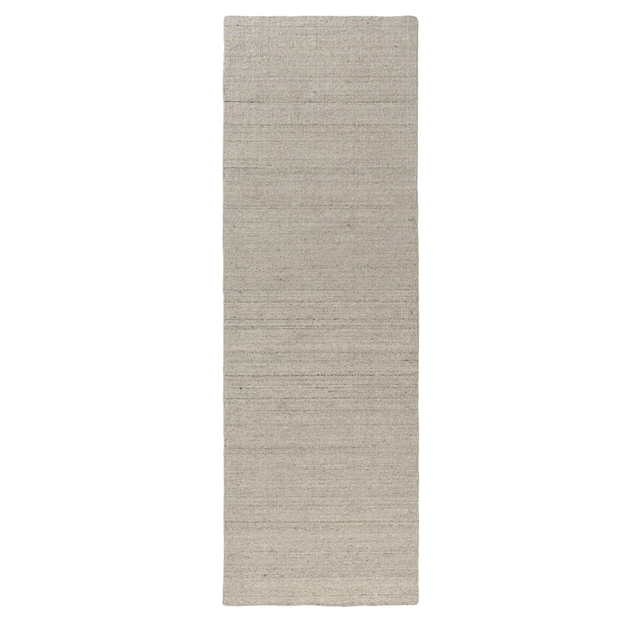 8' Ivory And Off White Wool Hand Knotted Runner Rug Homeroots Home Decor