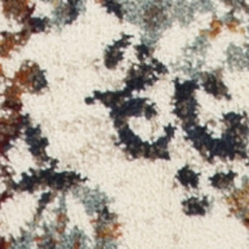 8' Ivory Rust And Green Oriental Runner Rug Homeroots Home Decor