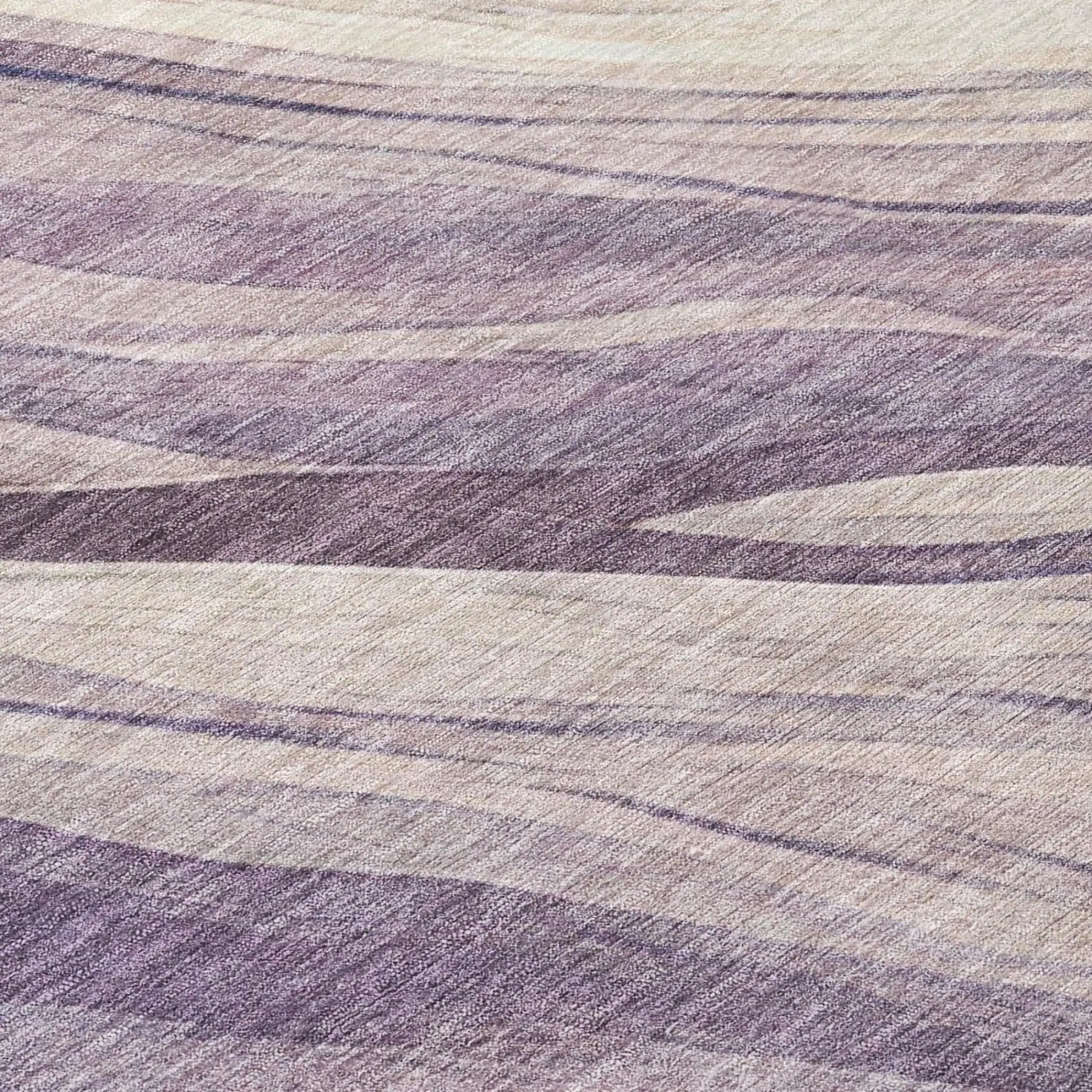 8' Lavender And Purple Round Abstract Washable Indoor Outdoor Area Rug Homeroots Outdoor