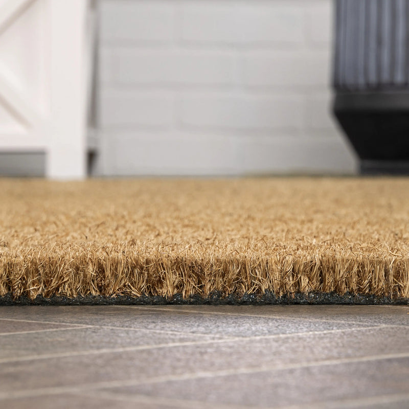 8' Light Brown Indoor Outdoor Runner Rug Homeroots Outdoor