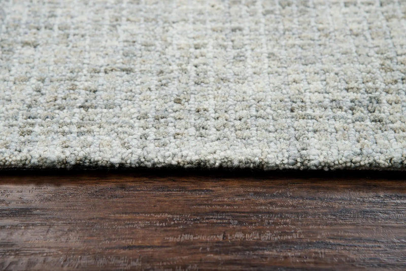 8' Light Gray And Beige Wool Hand Tufted Area Rug Homeroots Home Decor