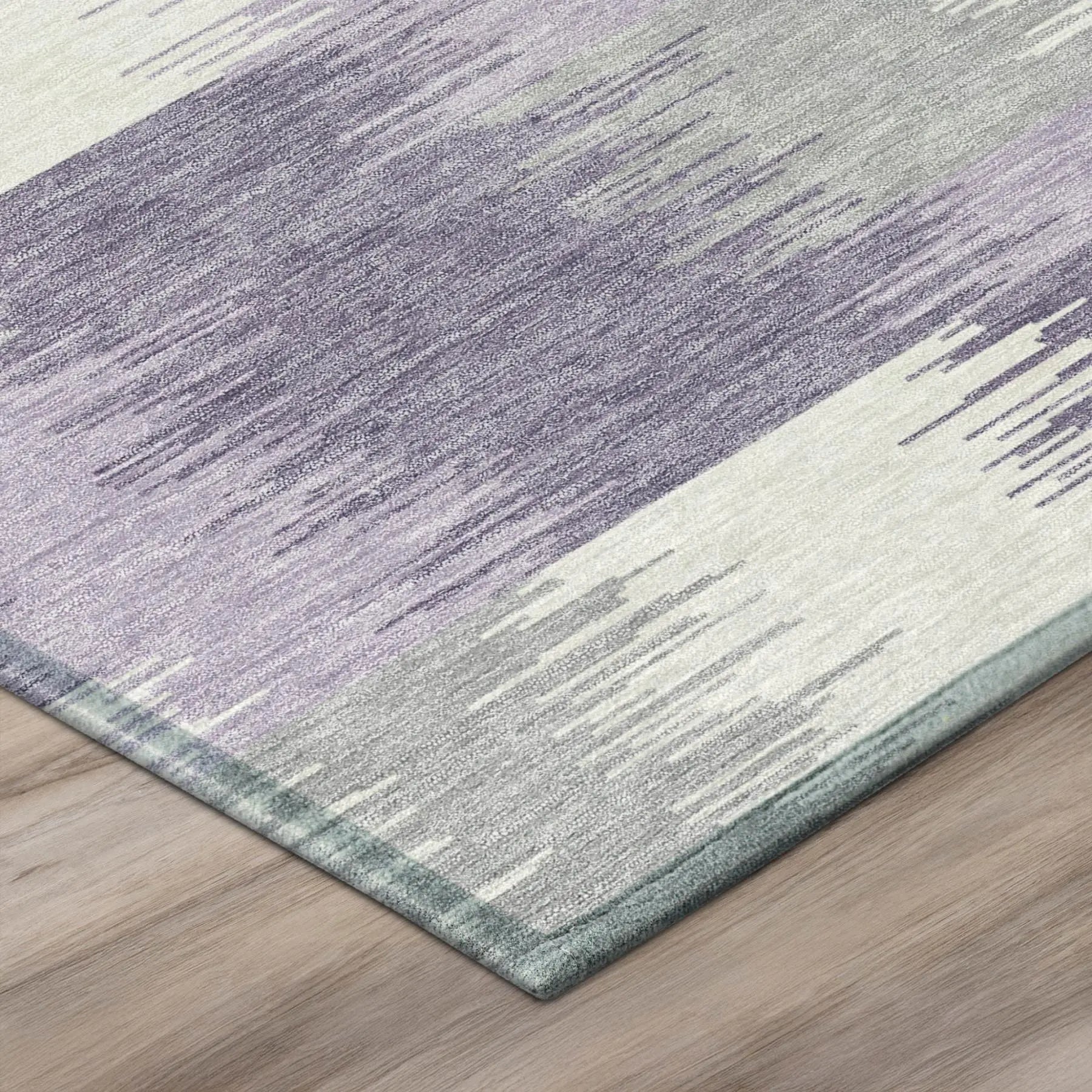 8' Lilac And Purple Round Geometric Washable Indoor Outdoor Area Rug Homeroots Outdoor