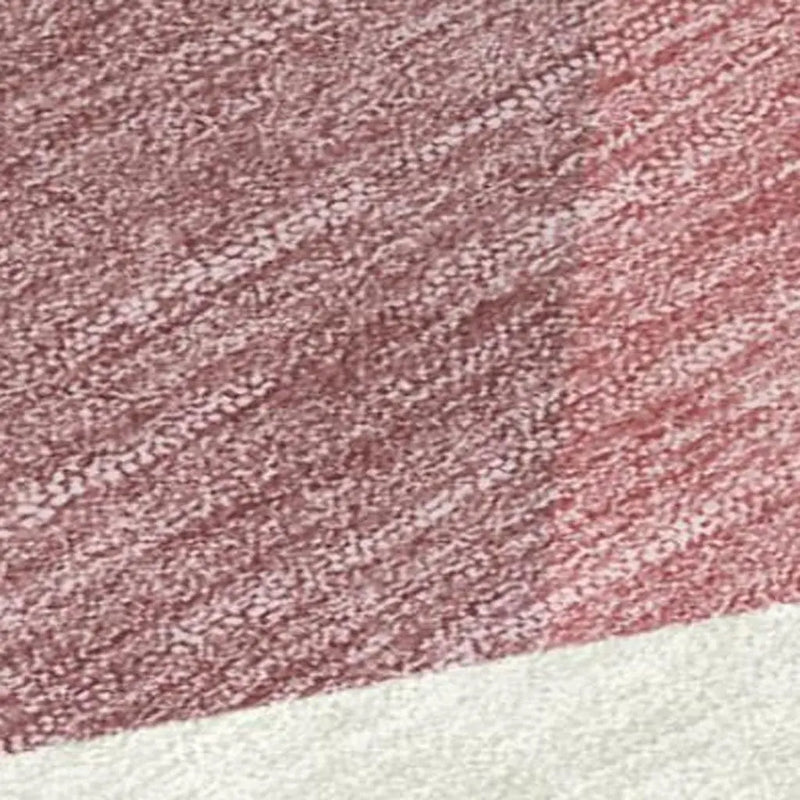 8' Mauve And Pink Round Geometric Washable Indoor Outdoor Area Rug Homeroots Outdoor