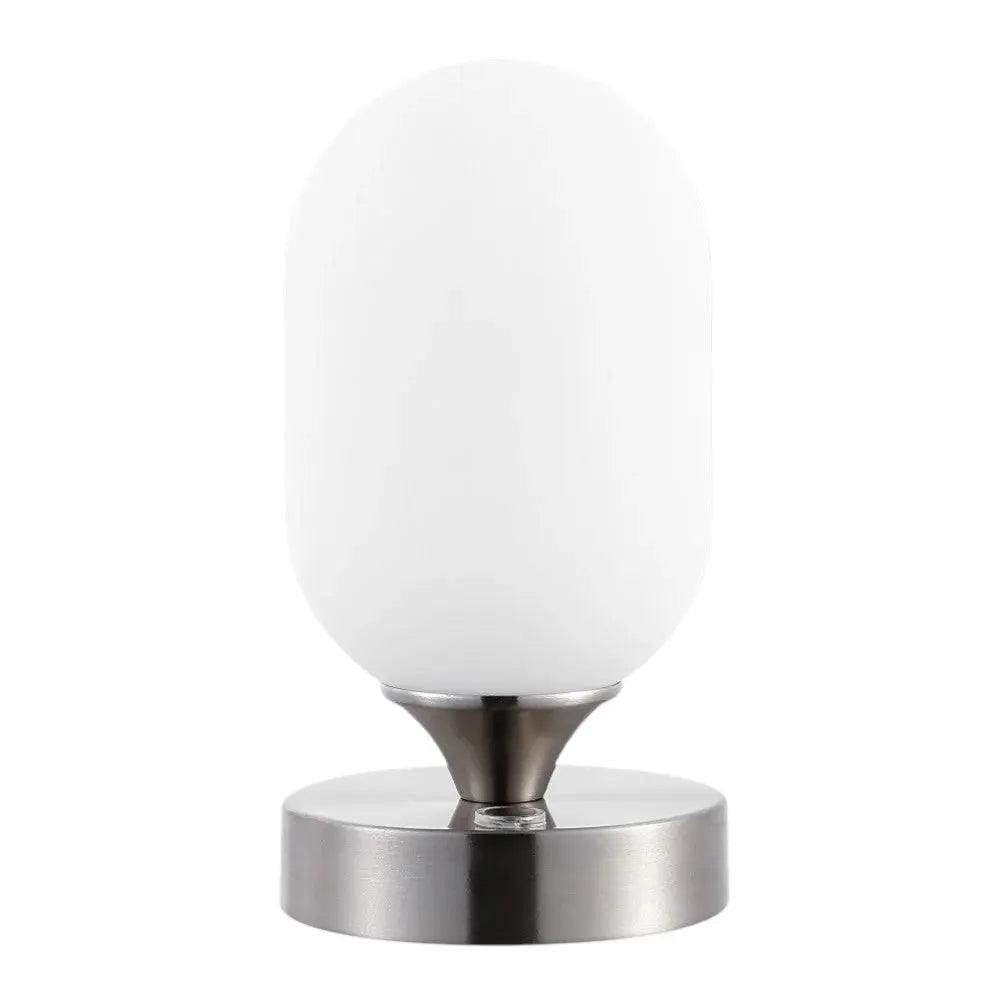 8" Nickel Novelty USB Table Lamp Homeroots Lighting