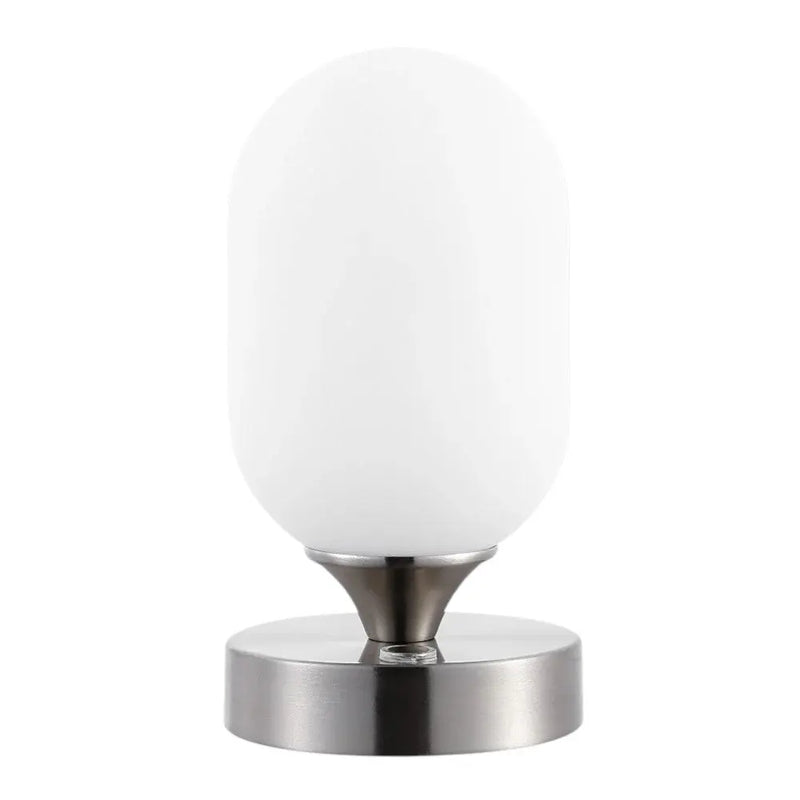 8" Nickel Novelty USB Table Lamp Homeroots Lighting
