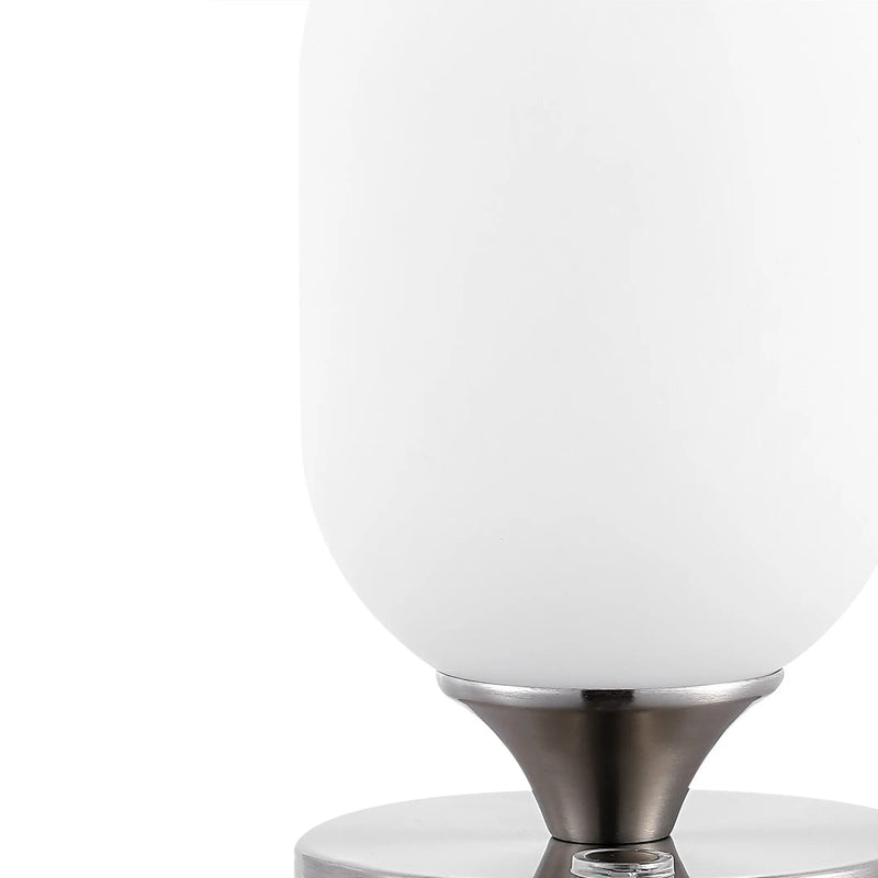 8" Nickel Novelty USB Table Lamp Homeroots Lighting