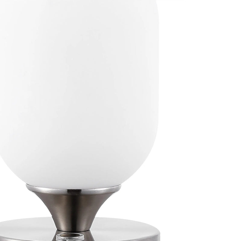 8" Nickel Novelty USB Table Lamp Homeroots Lighting