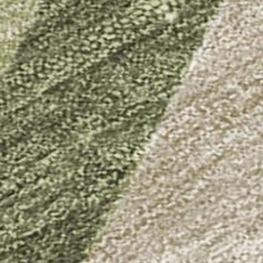 8' Olive Green And Green Round Abstract Washable Indoor Outdoor Area Rug Homeroots Outdoor