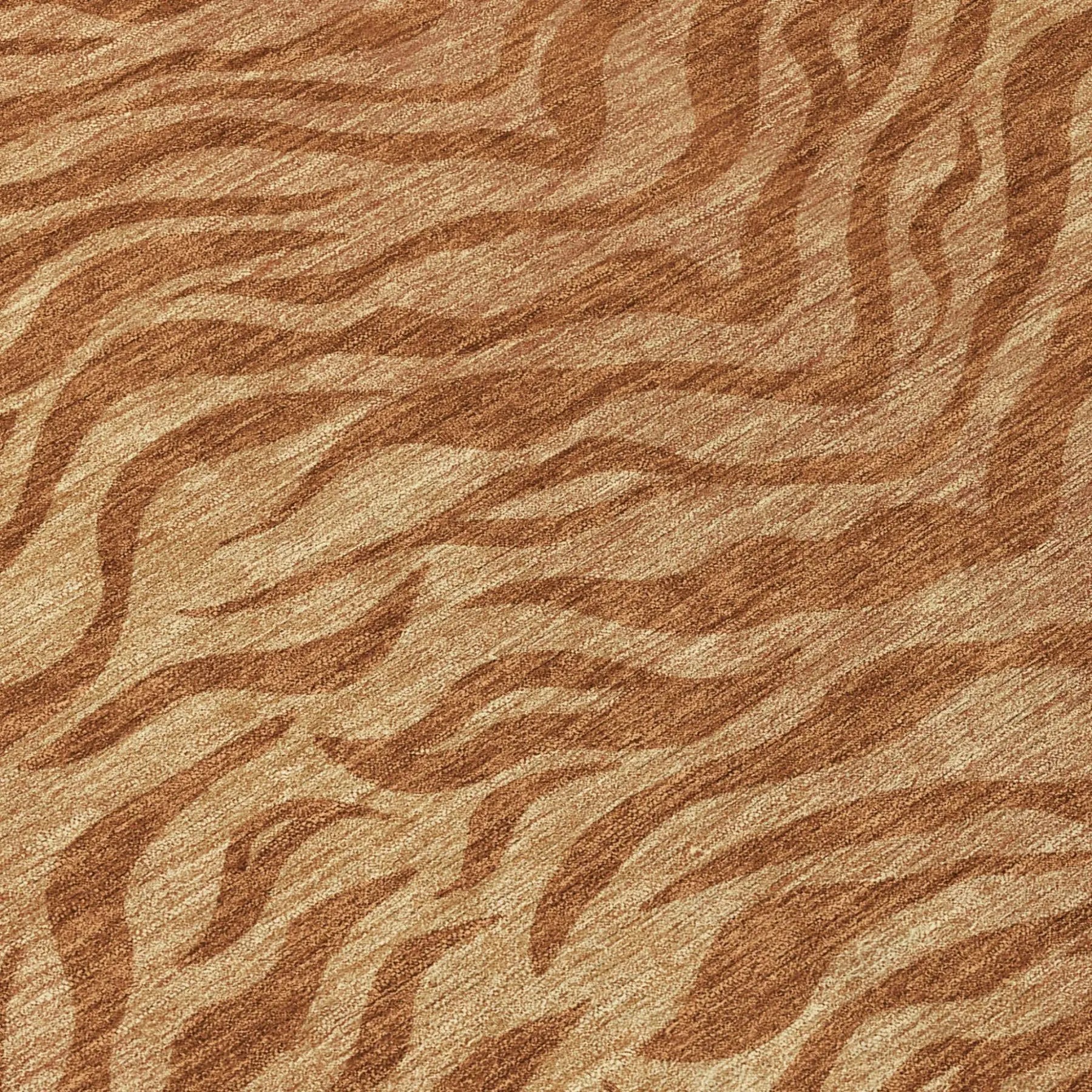8' Orange And Copper Round Animal Print Washable Indoor Outdoor Area Rug Homeroots Outdoor