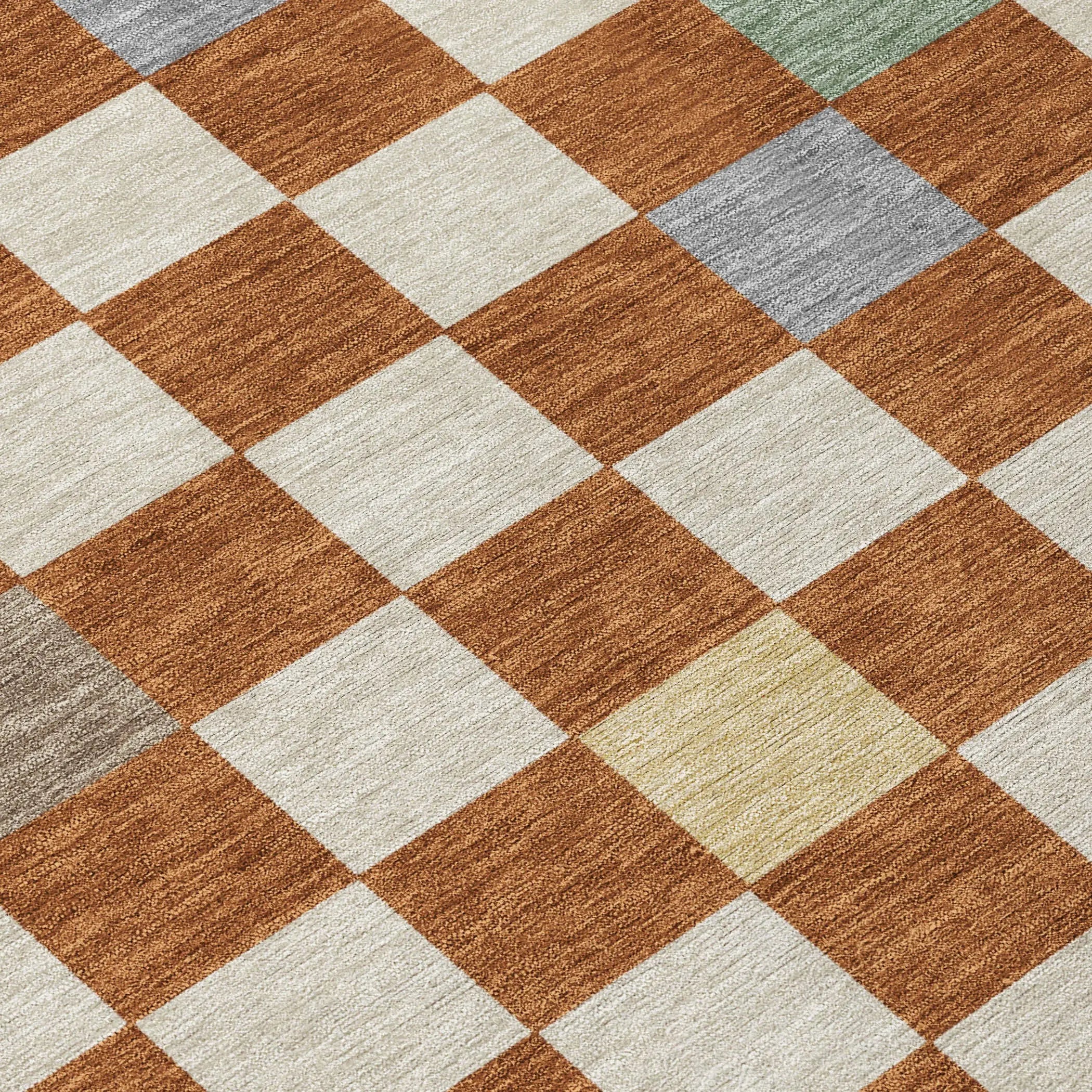 8' Orange And Gold Round Geometric Washable Indoor Outdoor Area Rug Homeroots Outdoor