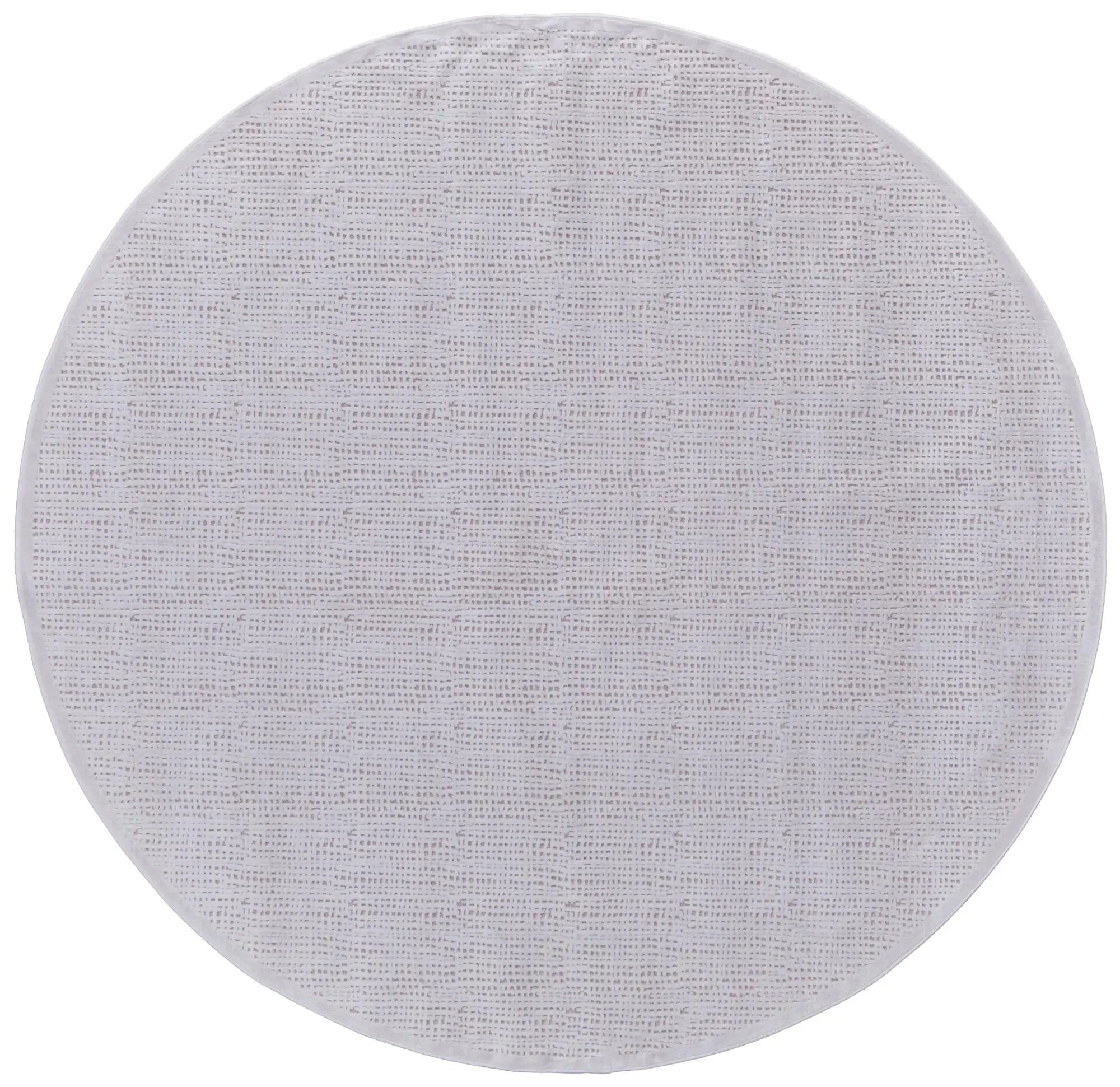 8' Pink And White Abstract Round Rug Homeroots Home Decor