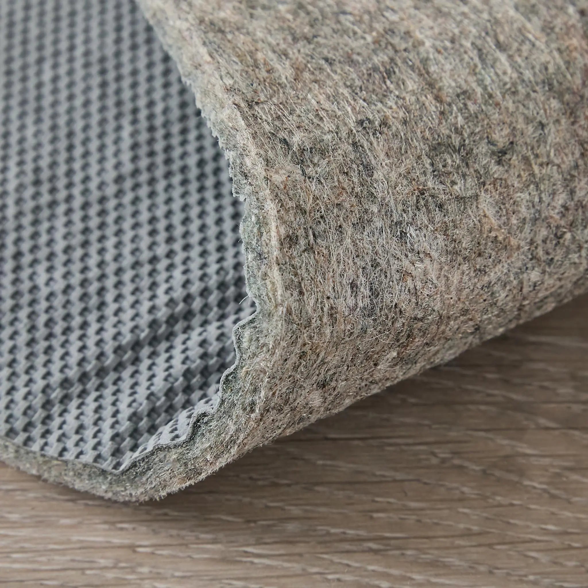 8' Round Gray Non Slip Rug Pad Homeroots Home Decor