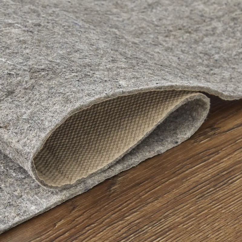 8' Round Gray Non Slip Rug Pad Homeroots Home Decor