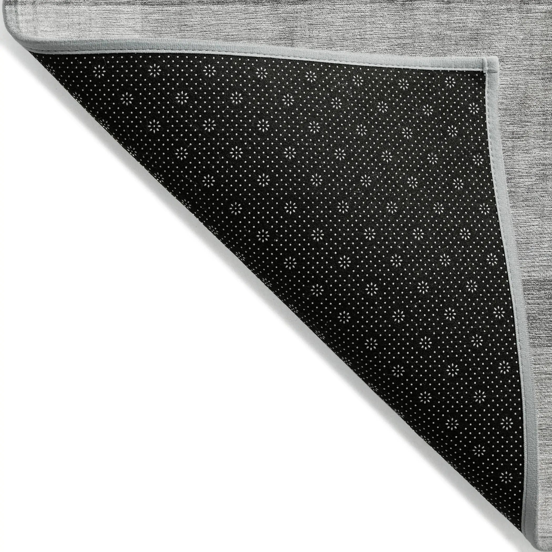 8' Runner Gray Ombre Washable Non Skid Indoor Outdoor Runner Rug Homeroots Outdoor