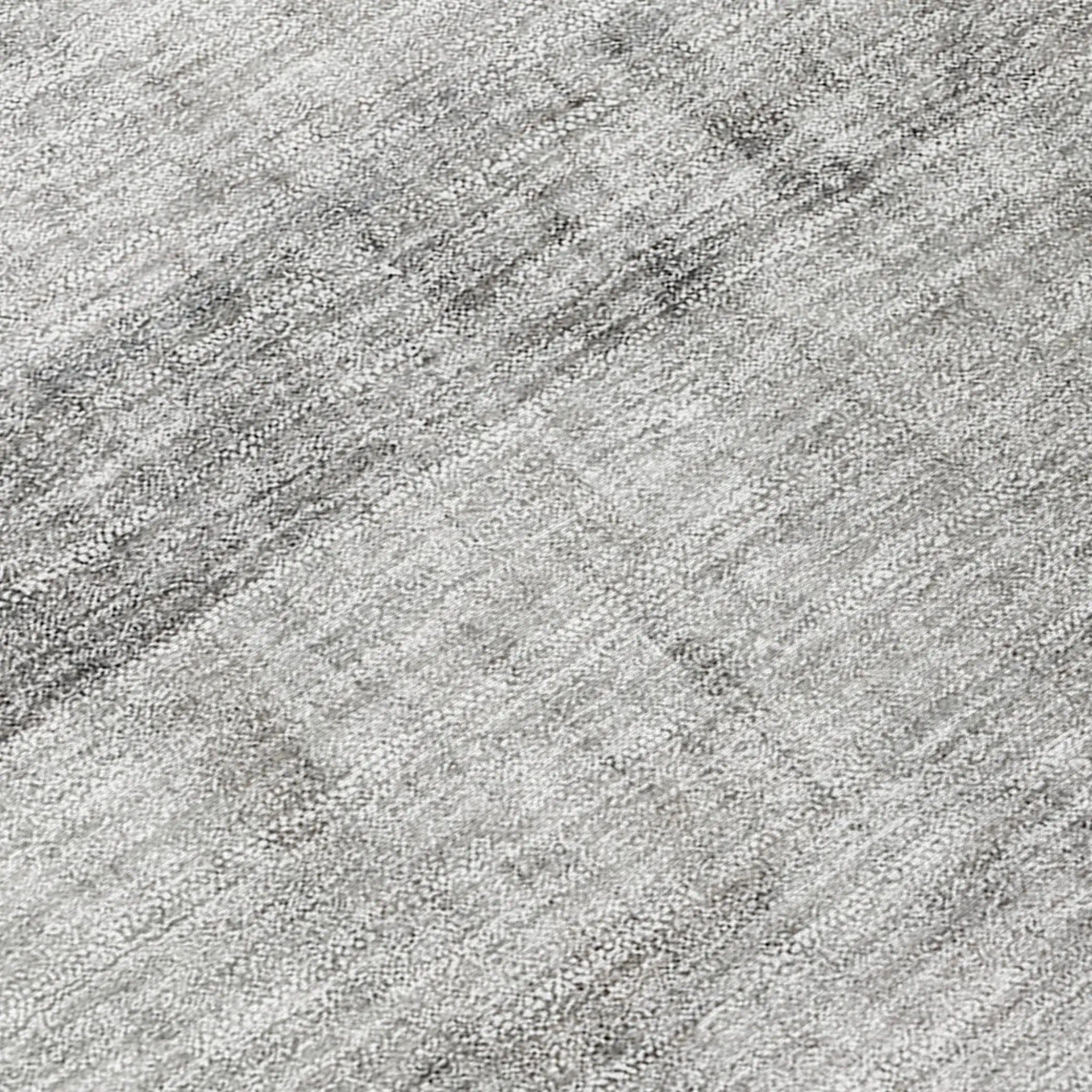 8' Runner Gray Ombre Washable Non Skid Indoor Outdoor Runner Rug Homeroots Outdoor