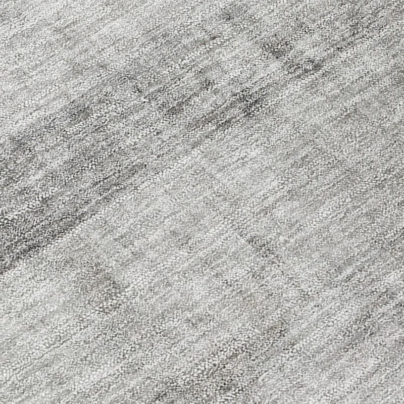 8' Runner Gray Ombre Washable Non Skid Indoor Outdoor Runner Rug Homeroots Outdoor