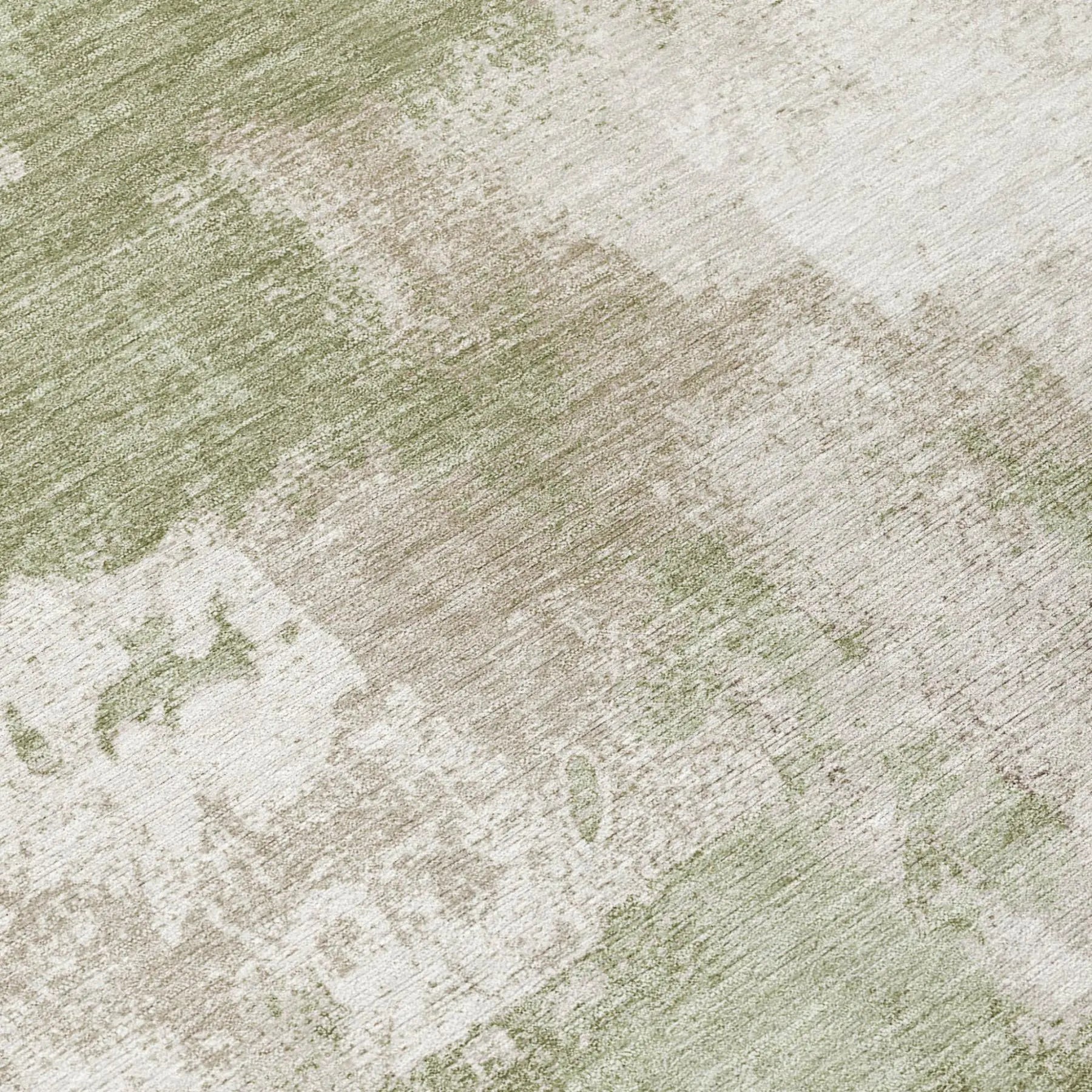 8' Sage And Green Round Abstract Washable Indoor Outdoor Area Rug Homeroots Outdoor