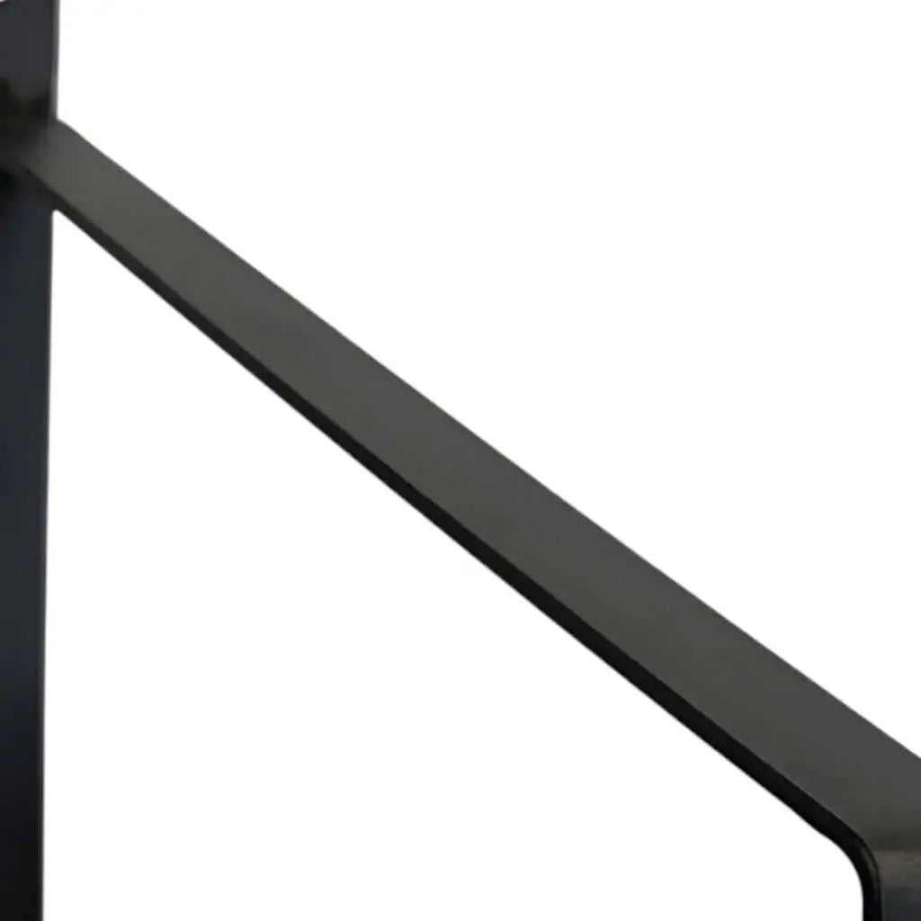 8" Set Of Two Black Metal Wall Mounted Shelf Brackets Homeroots Organization